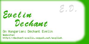 evelin dechant business card